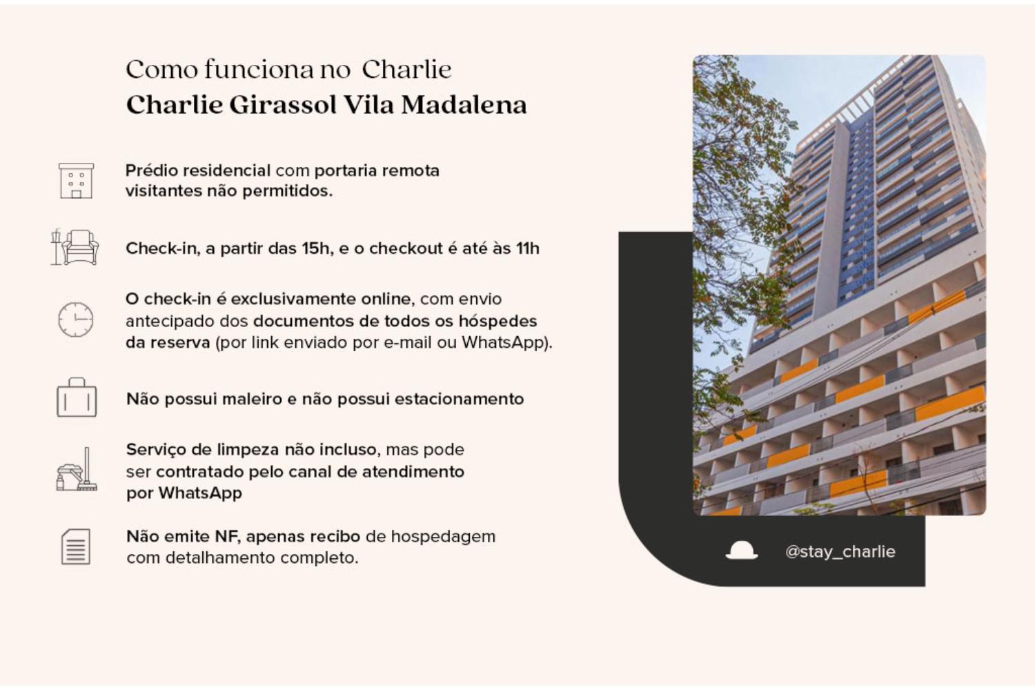 サンパウロCharlie Girassol Vila Madalenaアパートメント エクステリア 写真